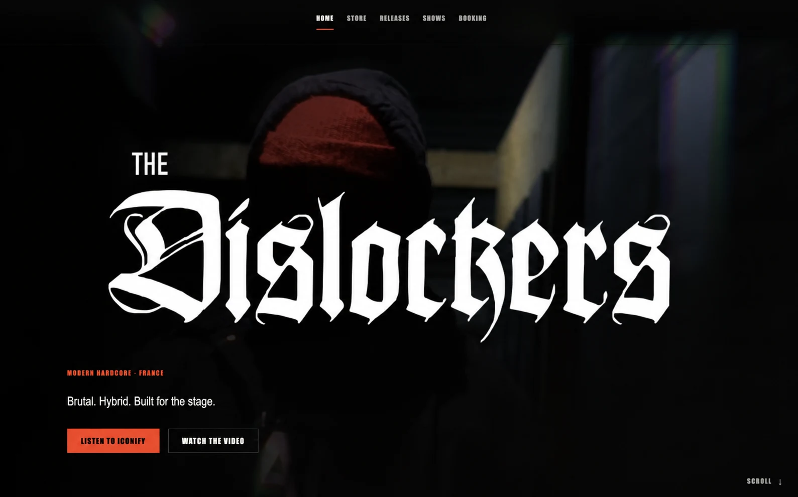 The Dislockers, groupe français de modern hardcore présenté sur son site officiel